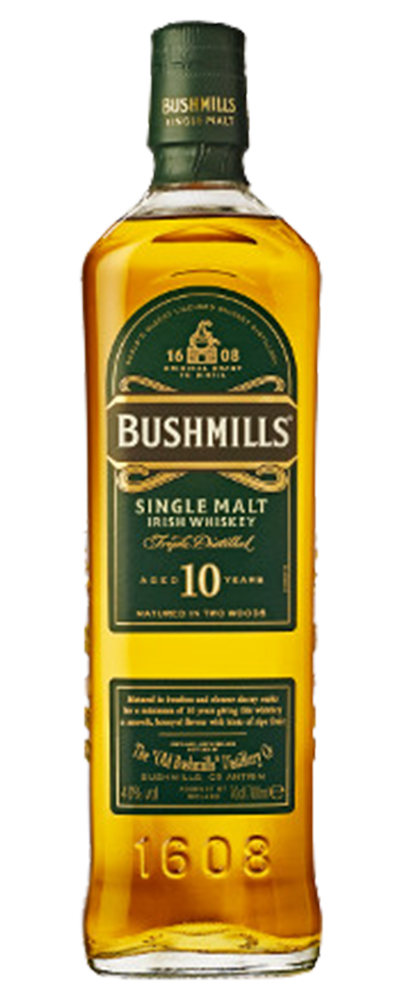 Bushmills 10 års Single Malt whiskey 40% 70 cl.